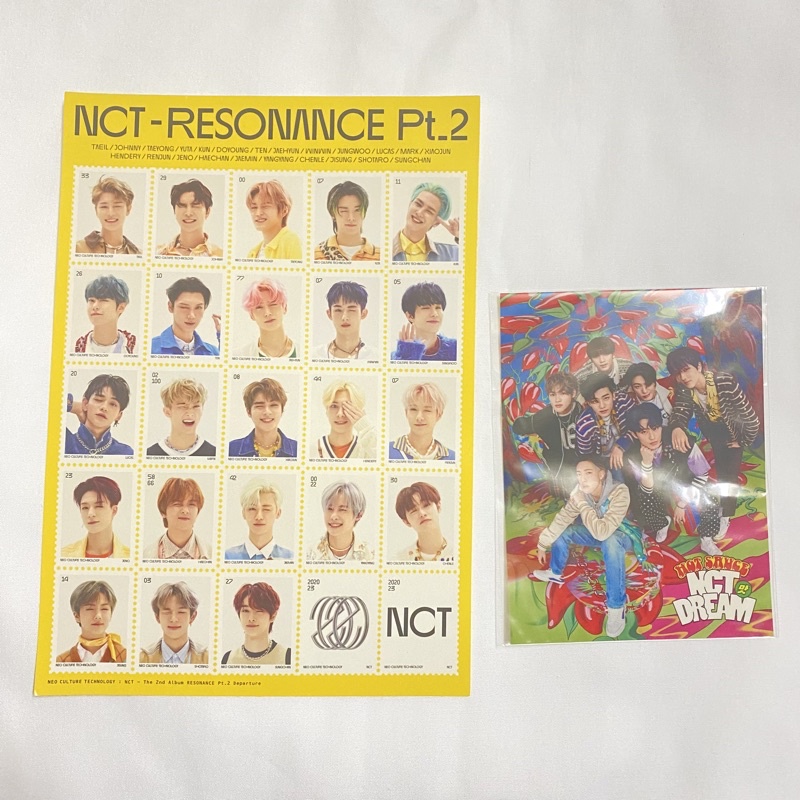 HÌNH DÁN QUÀ TẶNG ĐẶNG TRƯỚC NHÓM NHẠC NCT | STICKER ALBUM PREORDER