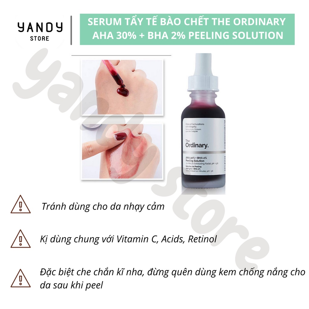 Serum Tẩy Da Chết The Ordinary AHA 30% + BHA 2% Peeling Solution