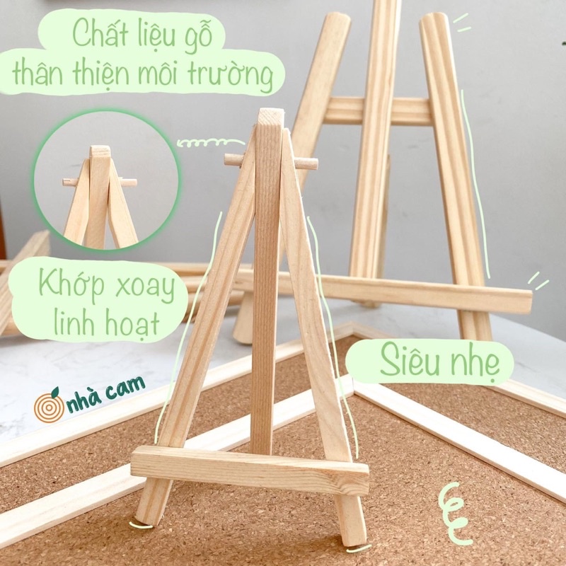 Giá Gỗ Đỡ Ipad, Vẽ Tranh, Bảng Ghim Nhà Cam