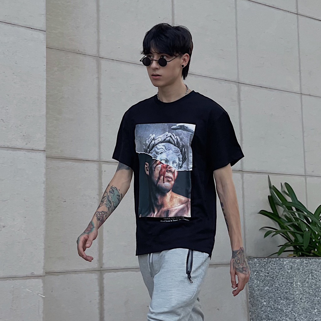 Áo Thun Nam ICON DENIM Dáng Suông Premium Single Blood Sweat & Tears | BigBuy360 - bigbuy360.vn