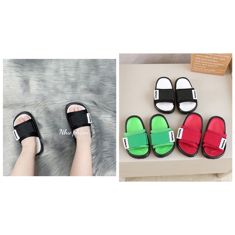 Dép lê Nekisoo ba màu cho bé trai và bé gái