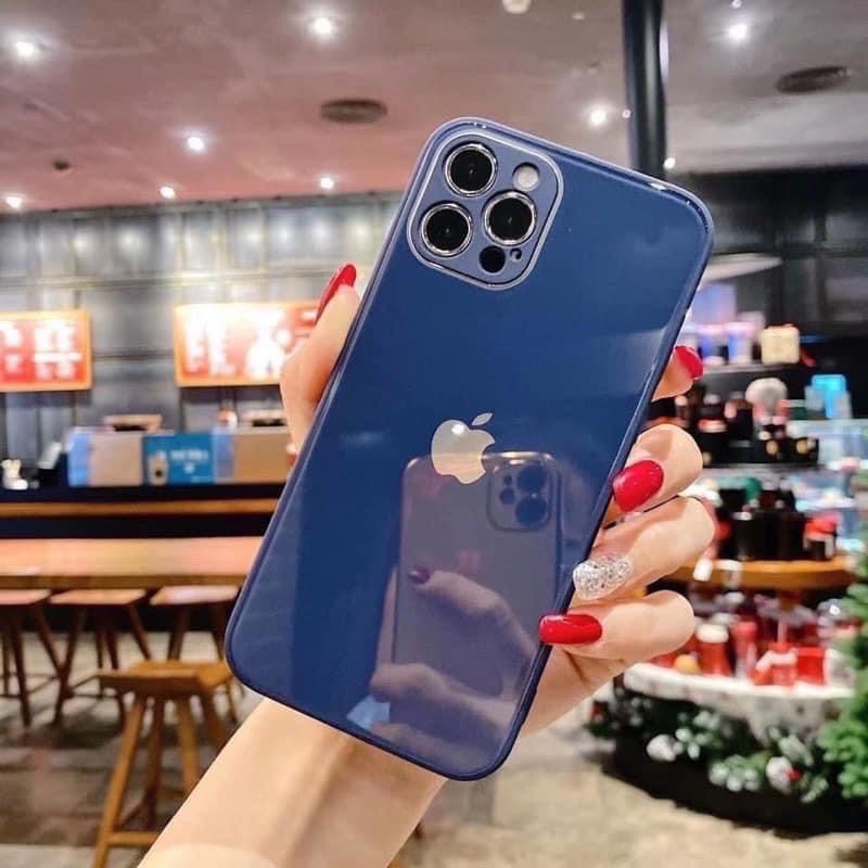 ỐP ĐỘ VIỀN VUÔNG IP 12 LƯNG KÍNH CAO CẤP IPHONE 6plus/6s plus/7plus/8plus/x/xs/xs max/11/11 pro/11 promax/12