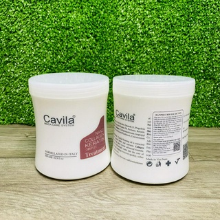 Hấp dầu phục hồi thảo dược collagen cavila 500ml