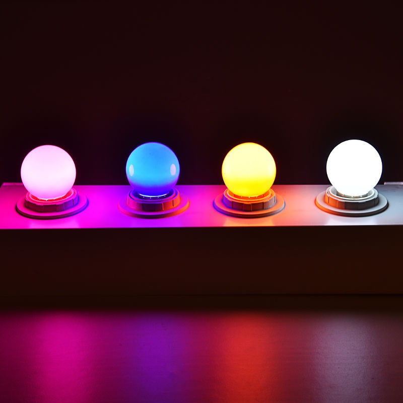 Bóng đèn LED E27 1W 220V nhiều màu sắc trang trí phòng