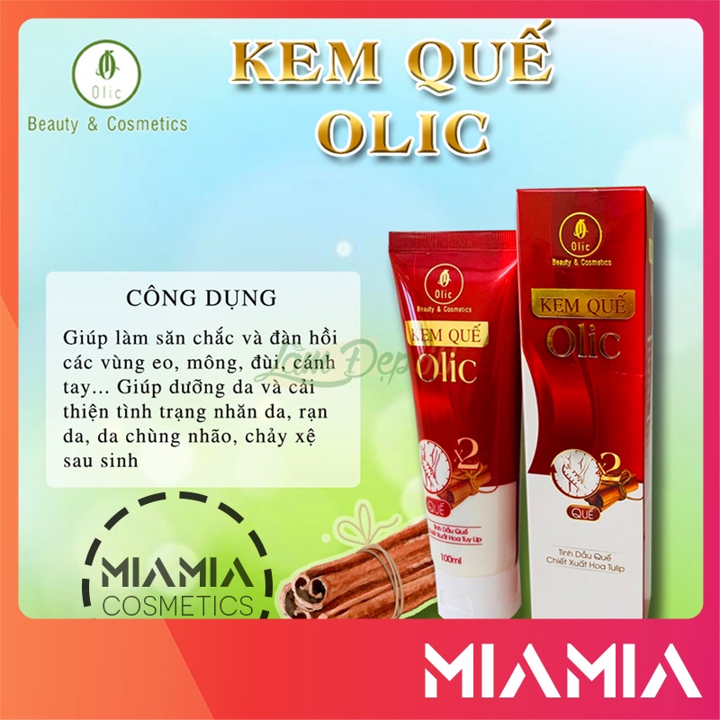 Kem Tan Mỡ Olic chính hãng - Kem quế tan mỡ bụng hiệu quả - 8936144810347