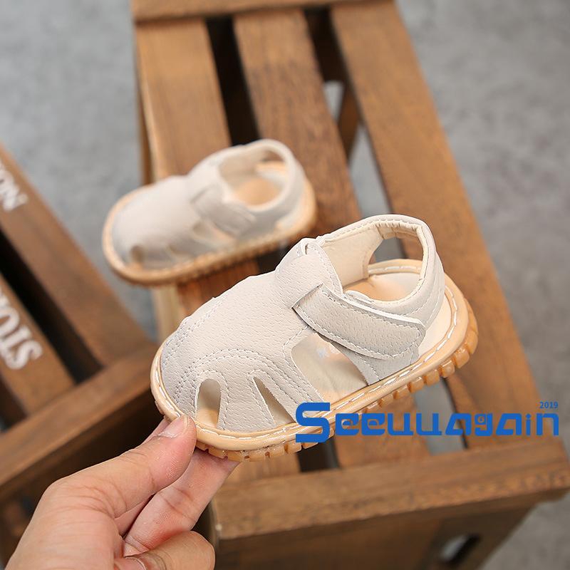 Giày Sandal Đế Mềm Chống Trượt Cho Bé Từ 0-2 Tuổi