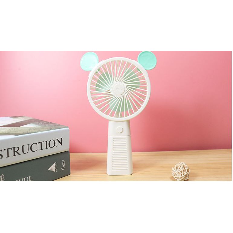 [Siêu Sale] Quạt Mini tích điện cầm tay và để bàn hình tai chuột siêu Dễ Thương | BigBuy360 - bigbuy360.vn