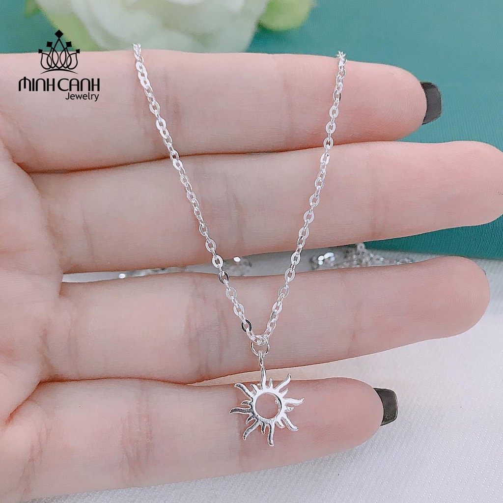 Dây Chuyền Bạc Ta Hình Mặt Trời - Minh Canh Jewelry