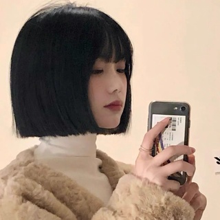 [ ảnh thật] Vic ngang tơ cao cấp chịu max nhiệt ( tặng lưới) TÓC GIẢ VIC NGẮN ĐEN - LOẠI CAO CẤP PHỦ NANO SIÊU MƯỢT MỊN