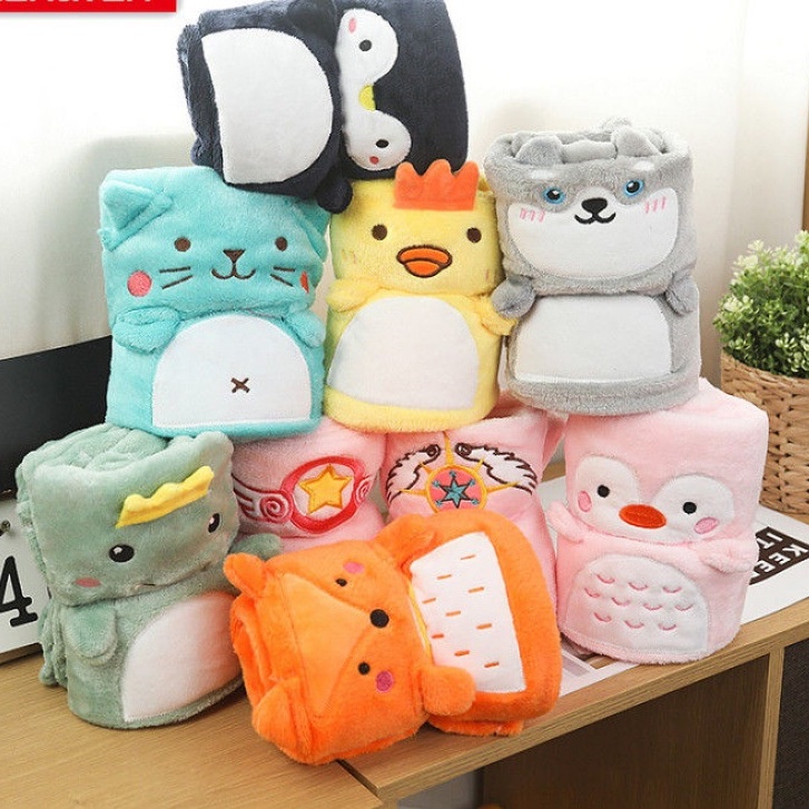 Cuộn Chăn Nghỉ Trưa Văn Phòng Thoáng Khí Hoạt Hình Thú Dễ Thương