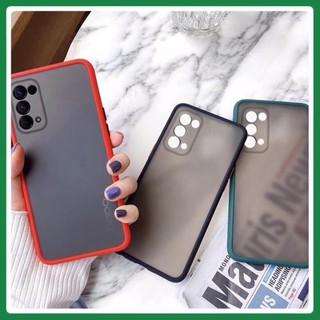 [Freeship] Ốp lưng trong nhám Oppo reno 5 viền dẻo màu chống sốc, bảo vệ camera