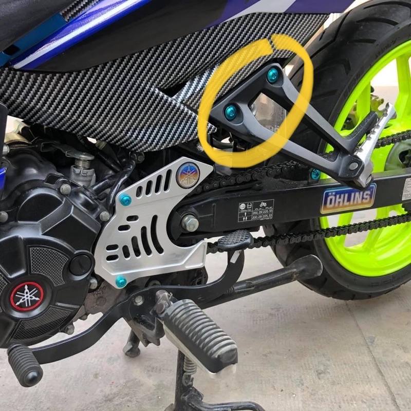 Combo 4 Ốc Titan Gắn Gác Chân Ex 150