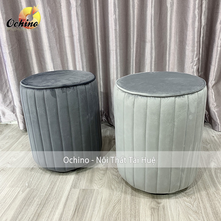 Ghế Đôn Tròn Ngồi Bàn Trang Điểm Phong Cách Bắc Âu, Đôn Tròn Sofa Phòng Khách Siêu Xinh (Cao 45cm - Đường Kính 35cm)