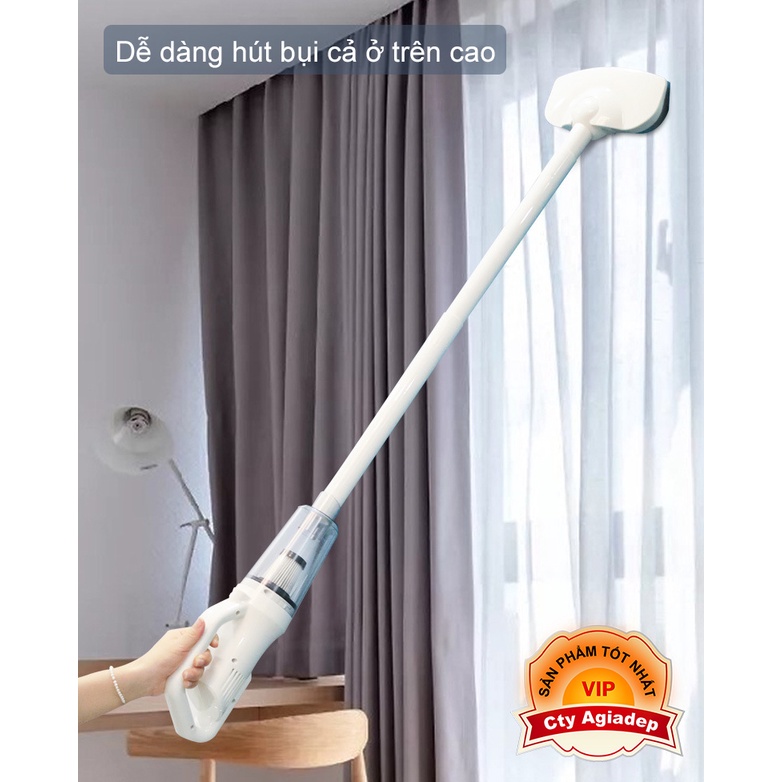 Máy hút bụi ST6101 2 đầu ngắn dài kèm Lau sàn Không dây Pin sạc