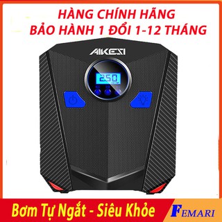 [ BH 1 ĐỔI 1 ] Máy bơm lốp ô tô, xe hơi AIKESI - Máy bơm lốp  tự ngắt 12V Hàng Chính Hãng