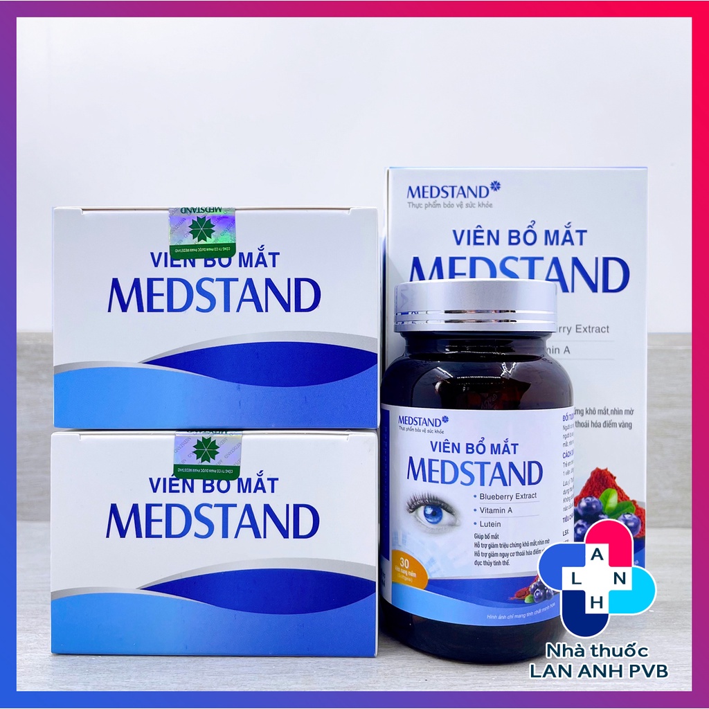 Viên bổ mắt MEDSTAND - Hỗ trợ giảm khô mắt, mờ mắt, đục thủy tinh thể.