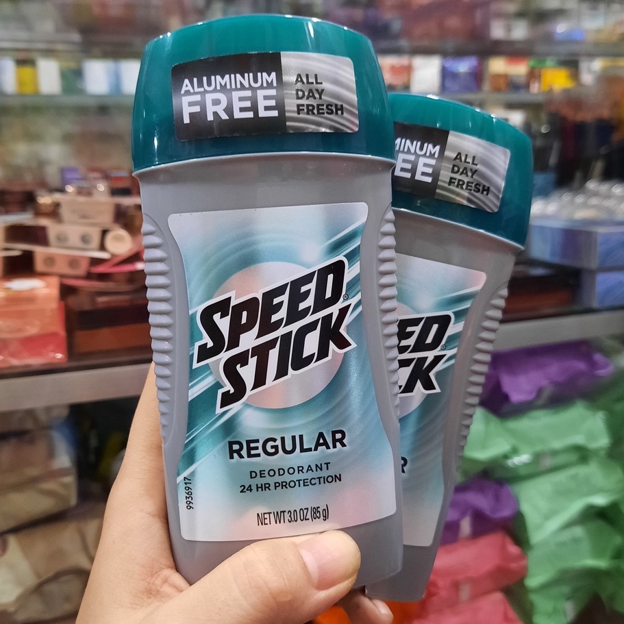 Lăn khử mùi nam dạng sáp Speed Stick Deodorant Regular for Men Aluminum Free 85g (Mỹ)