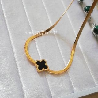 DÂY CHUYỀN TITAN MÌ DẸT MẶT 4 LÁ