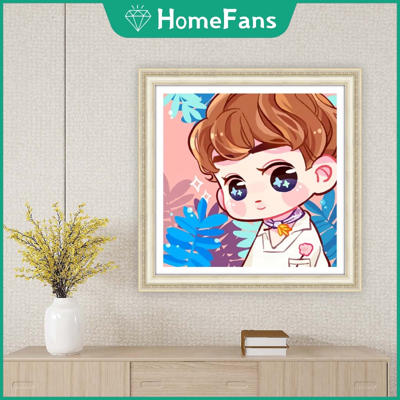 Bộ Tranh Đính Đá 5D Tự Làm Hình Nhóm Nhạc BTS 40x40cm Trang Trí Nhà Cửa