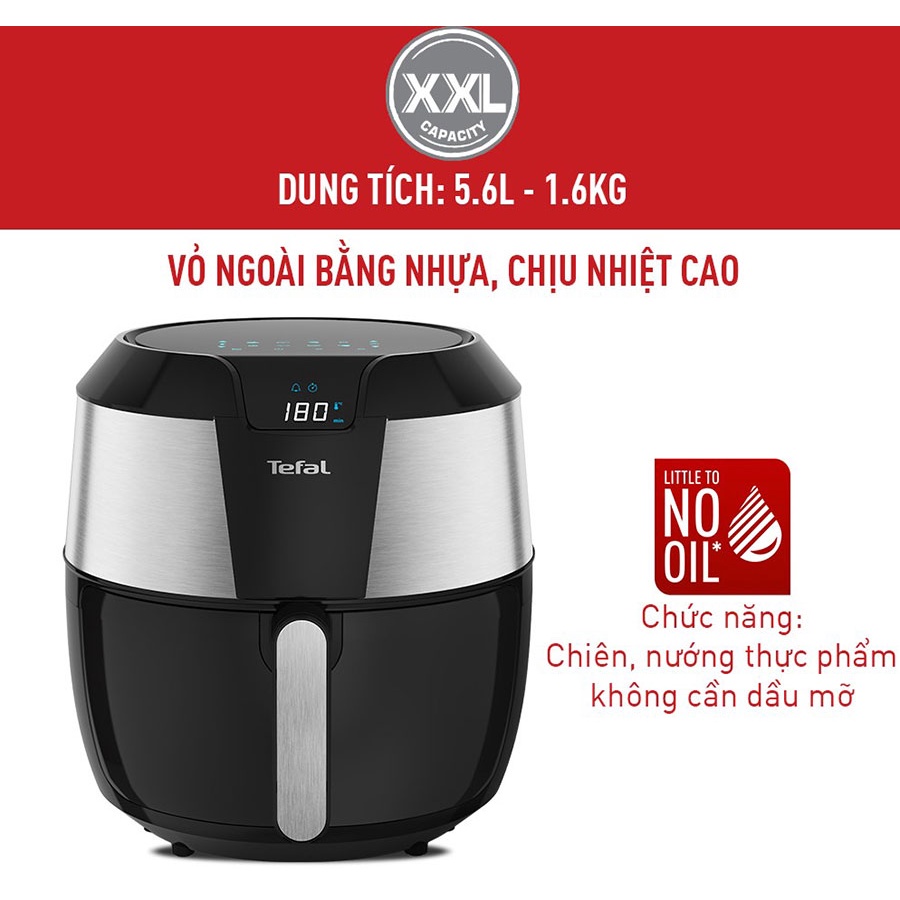 Nồi chiên không dầu Tefal EY701D15 - 5.6L - Thương hiệu Pháp