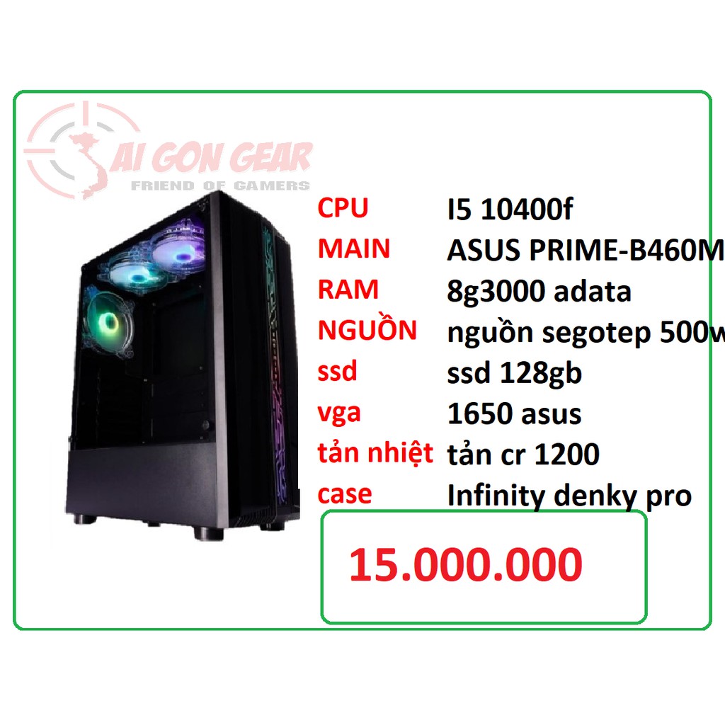 bộ máy i5 10400f vga 1650 4gb | BigBuy360 - bigbuy360.vn