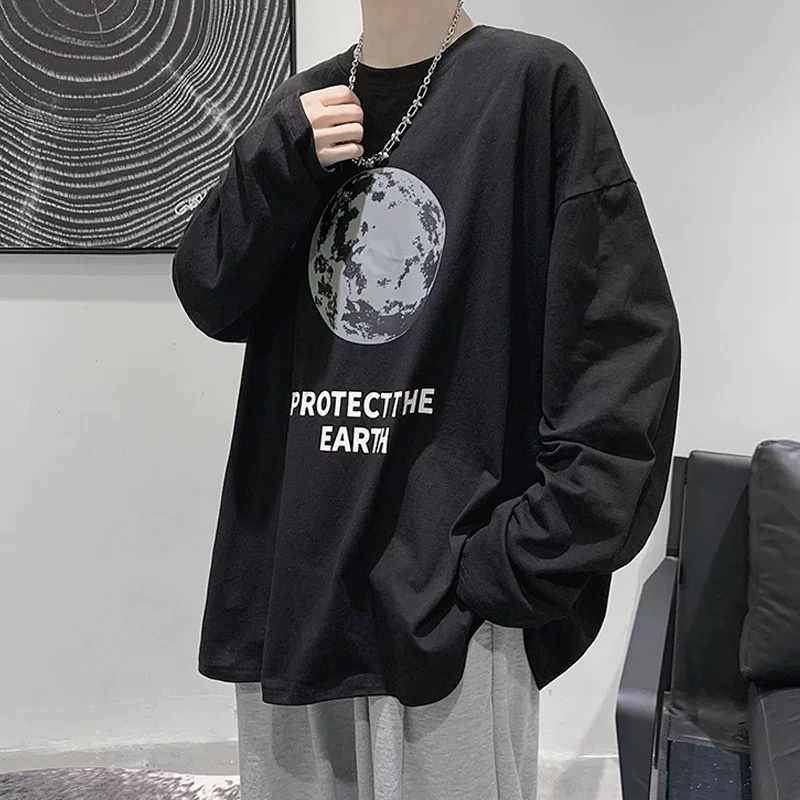 Áo Thun Dài Tay Phong Cách Hiphop Thời Trang Cho Nam