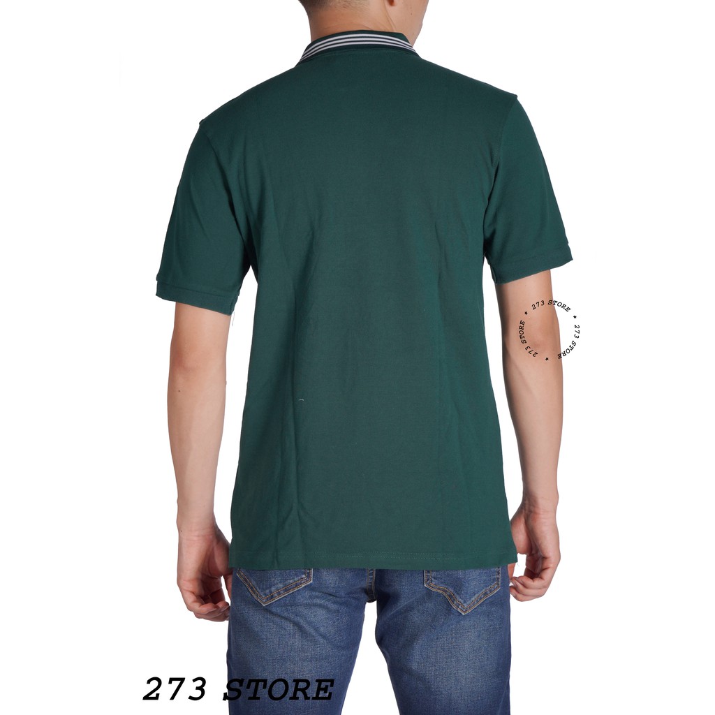 ÁO Polo Nam Vải Cotton Cá Sấu Cao Cấp Phối 3 Sọc Logo Cá Sấu Thêu Rõ Nét Trẻ Trung Lịch Lãm Phù Hợp Nhiều Phong Cách | BigBuy360 - bigbuy360.vn