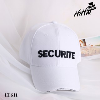 Nón lưỡi trai thêu lưỡi độc đáo, form đẹp - màu trắng chữ Security