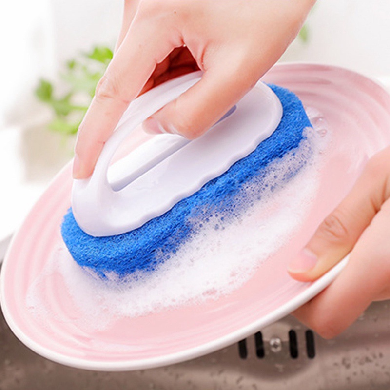 Bàn Chải Mút Xốp Cứng Làm Sạch Nhà Bếp/Bồn Tắm