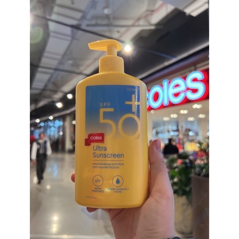 Kem chống nắng  COLES -SPF50+