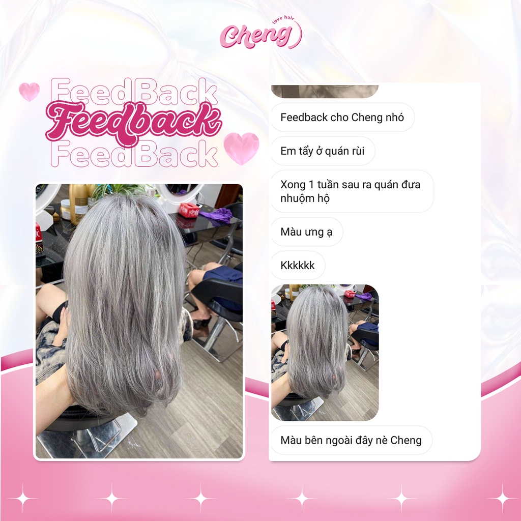 Thuốc Nhuộm Tóc Màu XÁM KHÓI | Chenglovehair, Chenglovehairs
