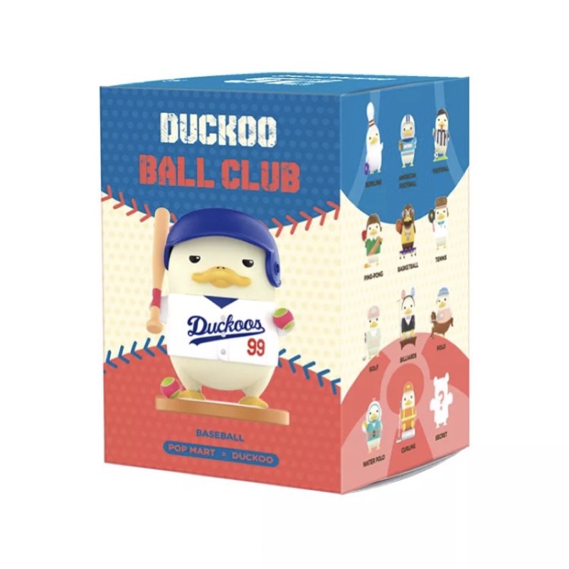 Mô hình chú vịt DUCKOO Ball Club Series phiên bản Đội bóng chày Pop Mart