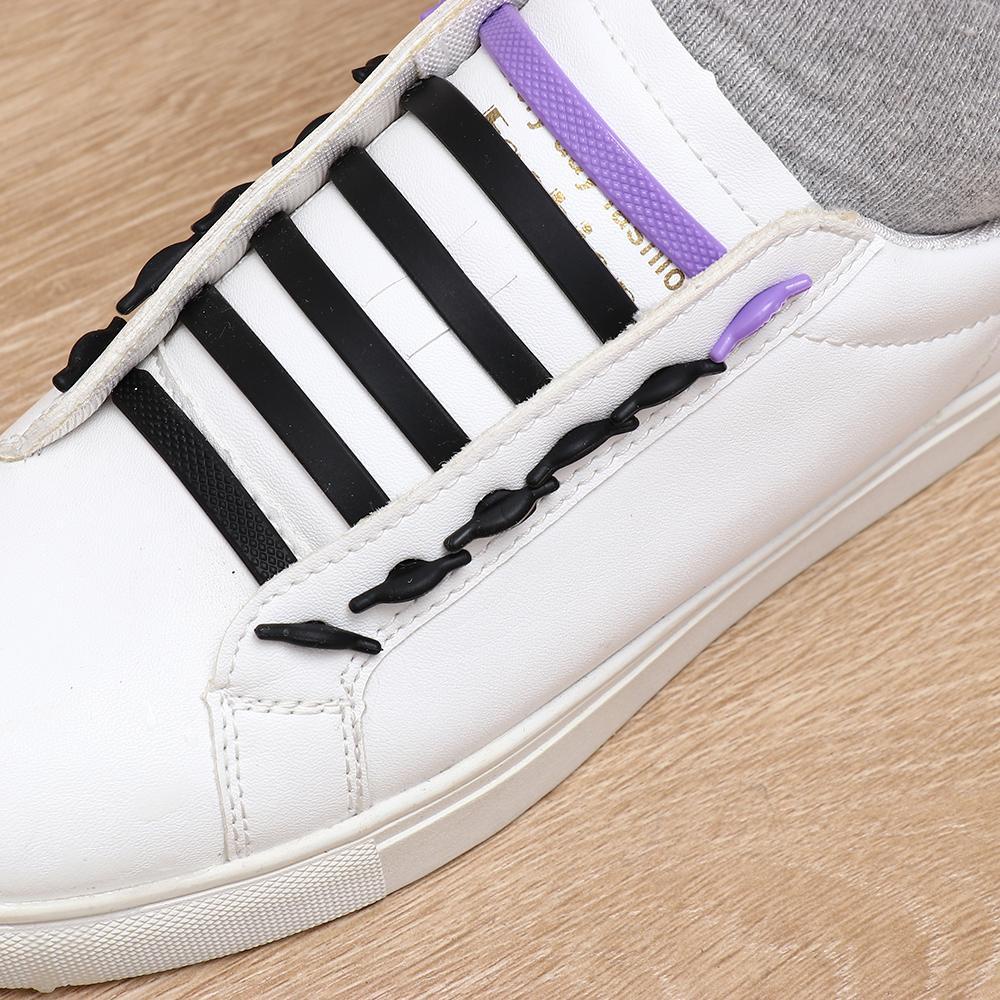 Set 16 / 16 Dây Buộc Giày Co Giãn Unisex Cho Bé