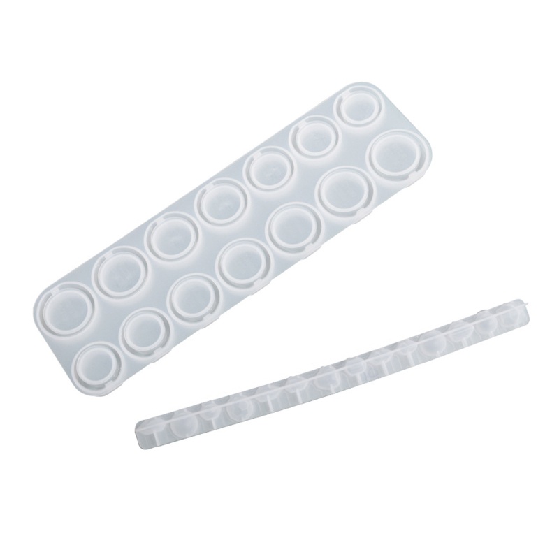 Khuôn Silicone Làm Vòng Nhẫn Nhựa Resin Nhiều Kích Cỡ Diy