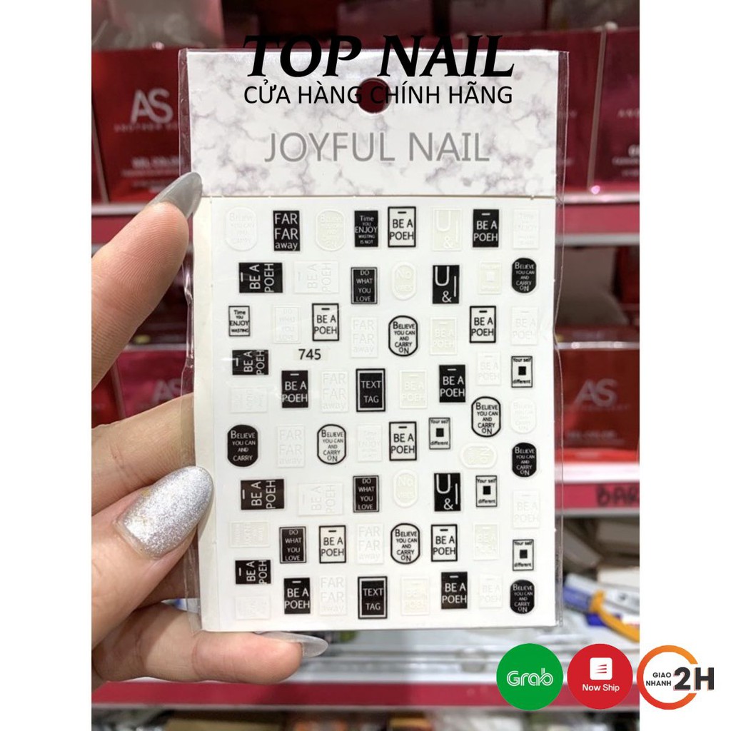 Sticker hình dán trang trí móng 745
