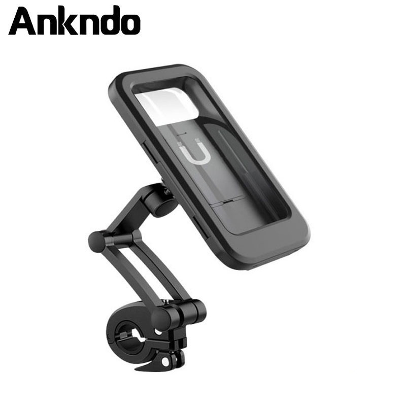 Giá đỡ điện thoại Ankndo gắn xe đạp xe máy gập lại được chống thấm nước