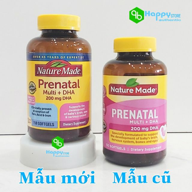 VITAMIN TỔNG HỢP CHO BÀ BẦU Prenatal Multi DHA, 150 viên, USA.