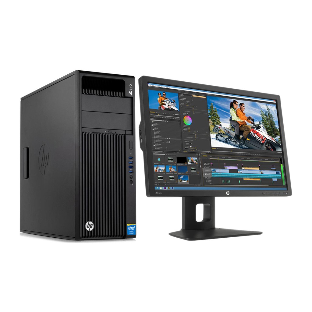 Máy tính bộ HP Z440 Workstation - Ram 16G/HDD 1TB/AMD 2GB/24inch 99%