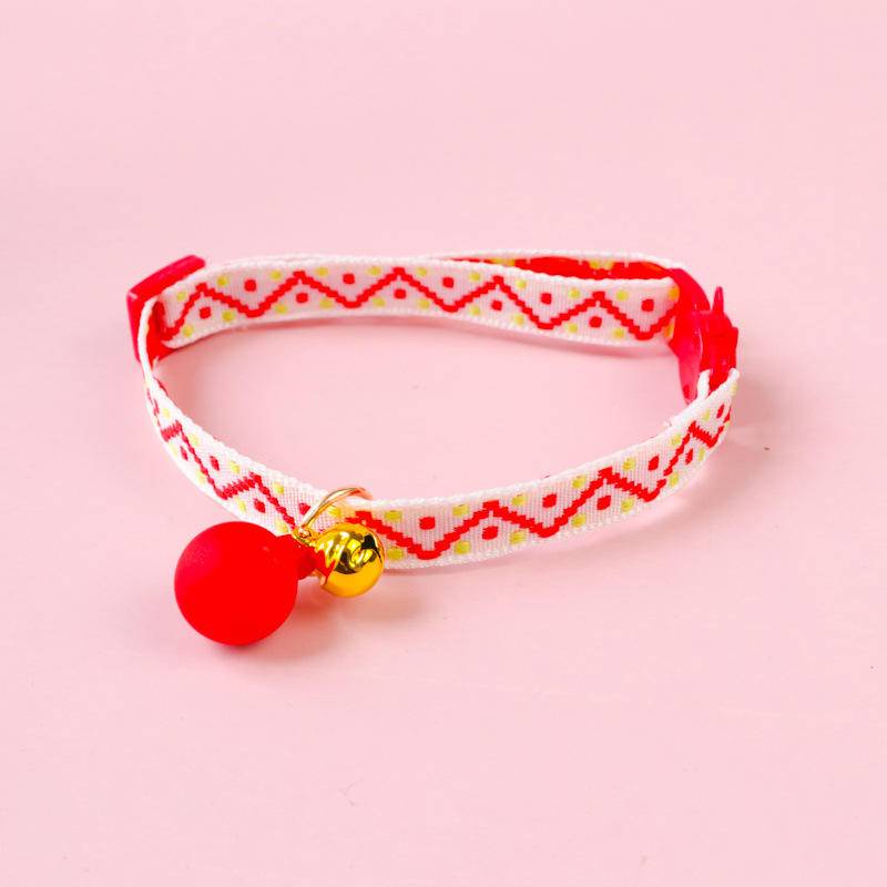 Vòng Cổ Thú Cưng Gắn Chuông Nhiều Màu Sắc Có Thể Điều Chỉnh Kích Thước