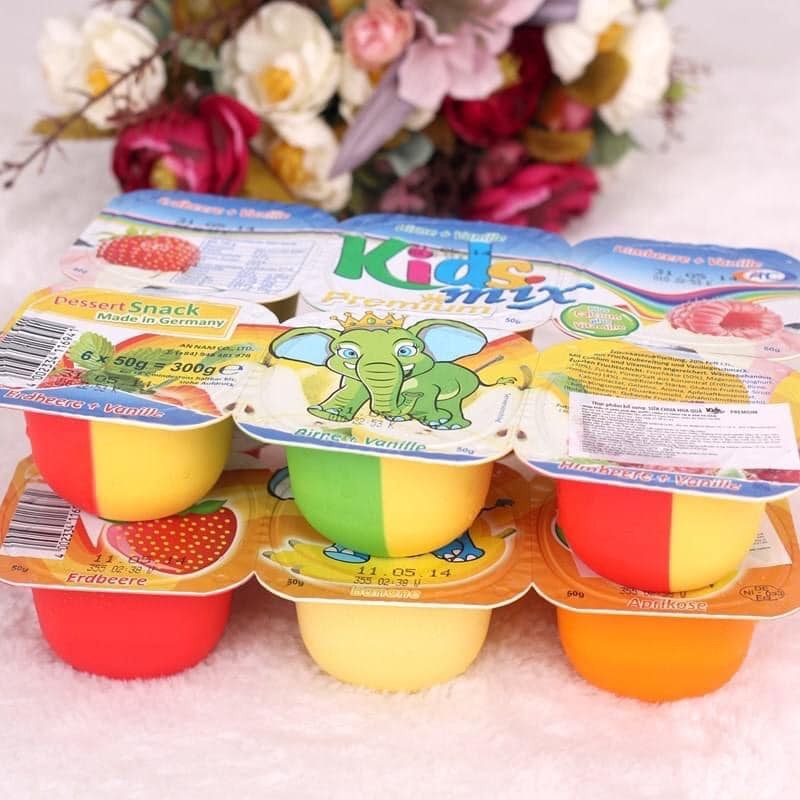 [Chính hãng][Chỉ Giao Hỏa Tốc] Phô Mai Sữa Chua Trái Cây Kids Mix Premium Lốc 6 x 50g