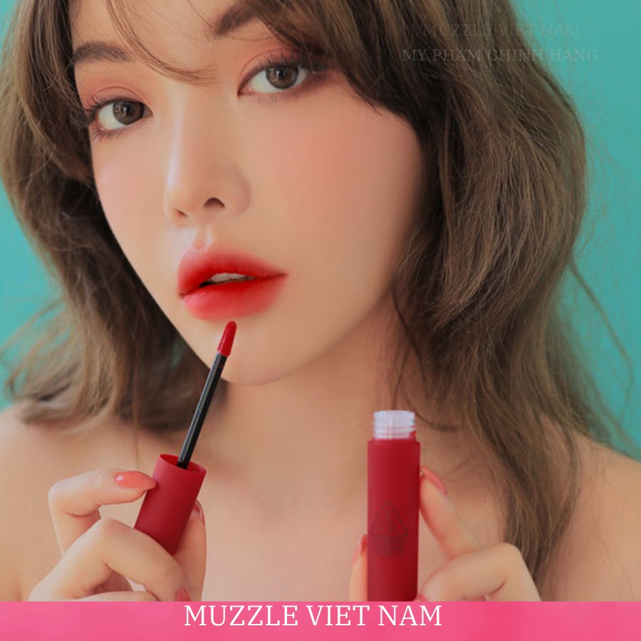 Son 3CE Blurring Liquid Lip Start Now – Màu Đỏ Cổ Điển (Mẫu Mới Hot Nhất)