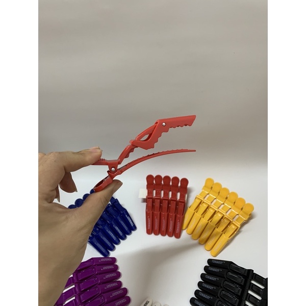 Kẹp chia tóc mỏ vịt cá sấu TONY & GUY bộ 6 cái
