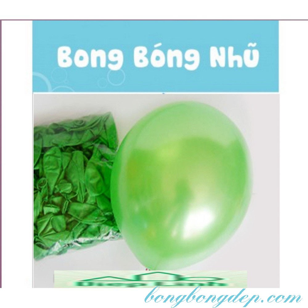 25 Bong bóng nhũ Thái lan nhiều màu trang trí loại 6 inch