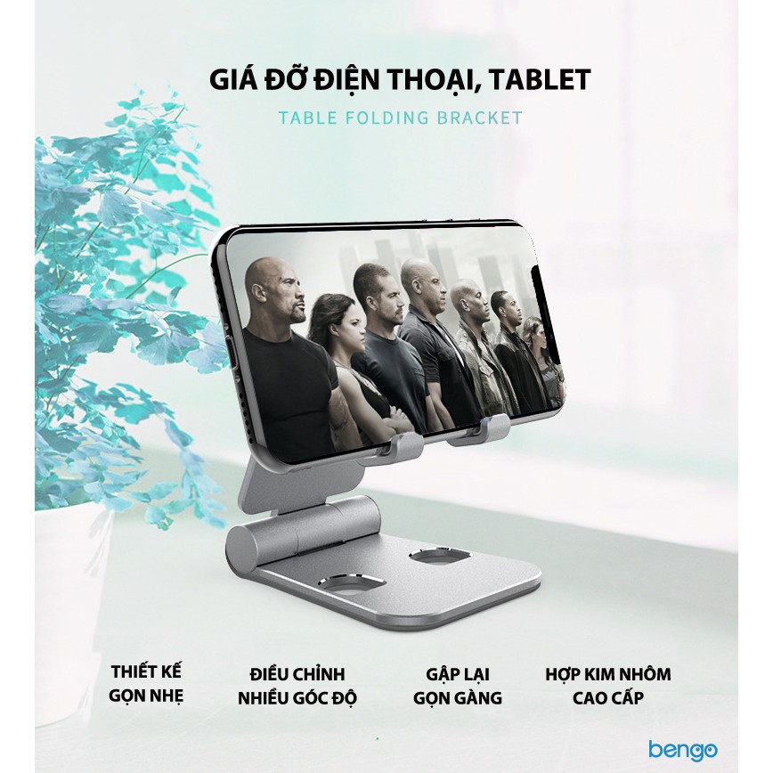 Giá đỡ điện thoại, tablet nhôm cao cấp