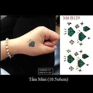Hình xăm dán kim cương B129