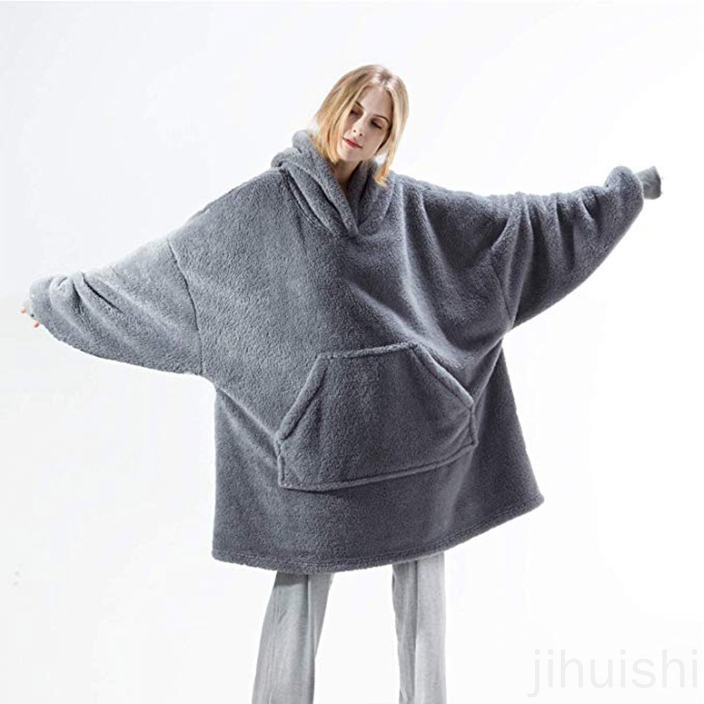 Chăn Giữ Ấm Có Nón Trùm Đầu Thời Trang Unisex