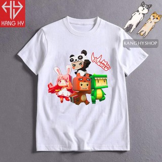 SALE- Áo Thun Bộ Tứ Siêu Đẳng Games Mini World Hero Team Vải Cotton 4 Chiều F125 - áo chất