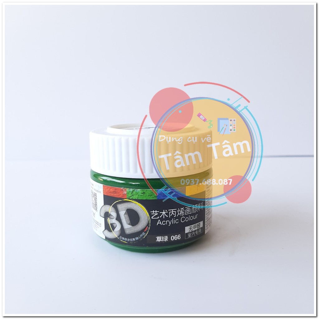 -Màu Acrylic vẽ lên mọi chất liệu 3D hủ 100ml đăng lần 1/2-