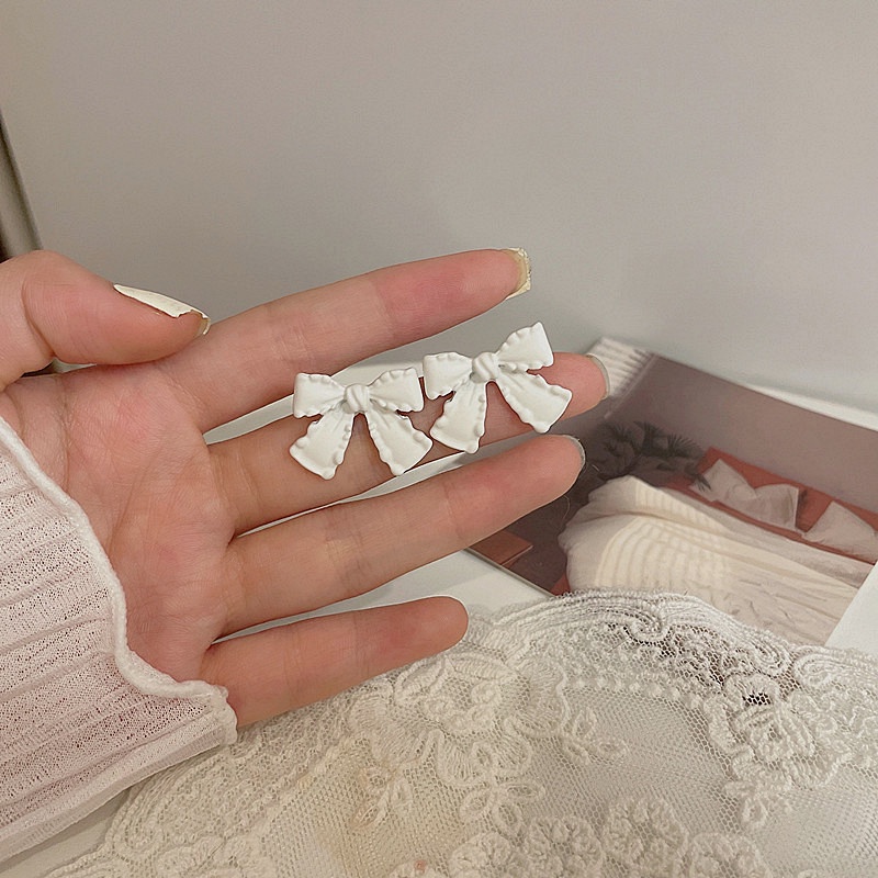 Bông Tai Kim Bạc 925 Hình Nơ Màu Sắc Dễ Thương Thời Trang Mùa Hè Dành Cho Nữ