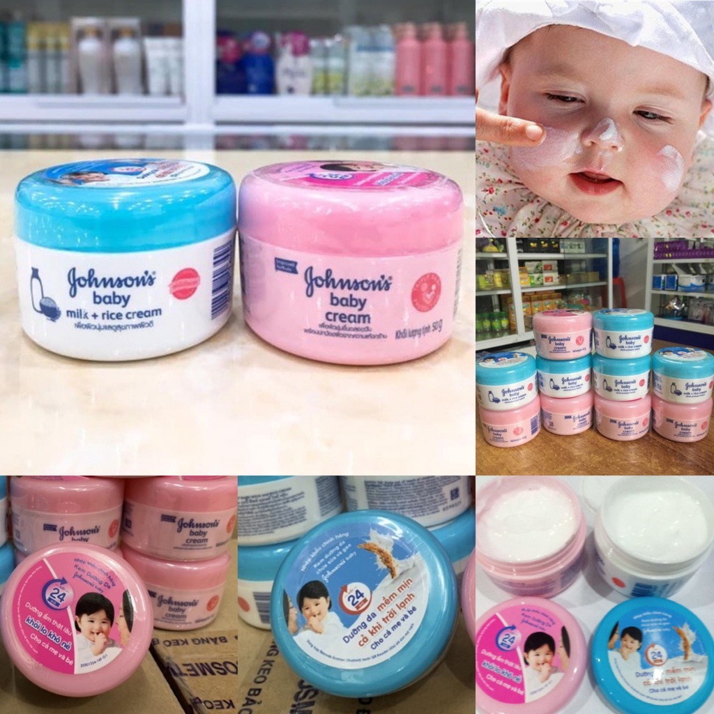 Kem Dưỡng Da Johnson’s Baby Chăm Sóc Da Toàn Diện Hũ 50g